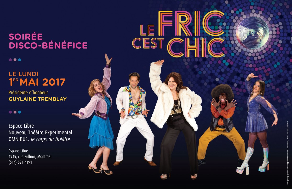 \"LE FRIC, C&#039;EST CHIC!&quot; Soirée Disco-bénéfice 2017 | Espace Libre, OMNIBUS, NTE